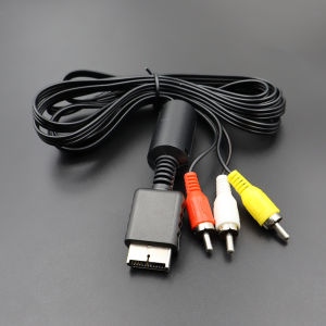 1.8M AV Audio Video RCA Cable For PS2 PS1 Game Console 3RCA Composite TV Lead Cord ForPS 2/ 1