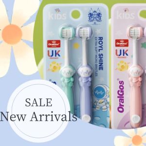 【OralGos】Kids Premium Soft three-sided toothbrush for 3-12 years old