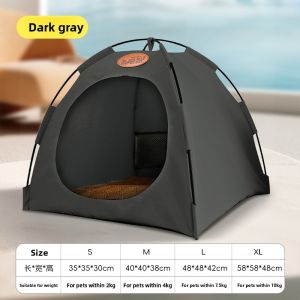 MONLEYTA | Outdoor Pet Tent Cat House Summer Ventilated Heat Dissipation Closed Style Dog Kennel All Season Universal Pet Shelter