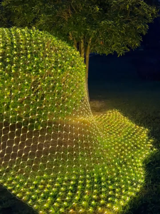 ไฟกระพริบ ไฟตกแต่ง ไฟม่าน ไฟตาข่าย 3*2m สามารถกระพริบได้ นิ่งได้ ต่อกันได้ ตกแต่งห้อง ส่วน หน้าร้าน งานแต่ง ไฟเชอรี่ กันน้ำ เซฟตี้