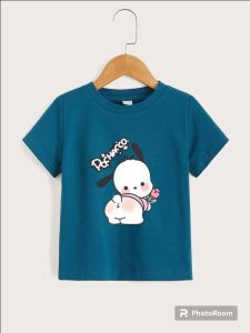Atasan kaos anak-anak dtf motif lucu pochacco anjing buat usia 2-10 tahun