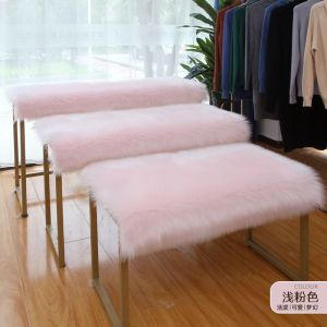 Wool-like Flannel Plush Jewelry Cabinet Tablecloth Showcase Exhibition Dashboard Cover Thickened Clothing Store Display Stand Decorative Cloth