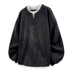 TUCANO | Mens Casual Loose Fit Spring New American Tie-Dye Sweatshirt Crewneck