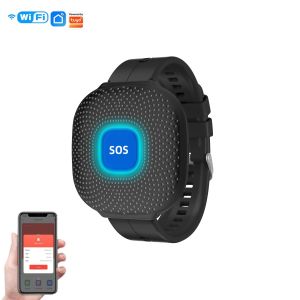 Tuya Smart WiFi Sos Panic Button Built-In Battery Alarm For Elderly/Pregnant Women/Children Usb Charging APP Alart Waterproof
