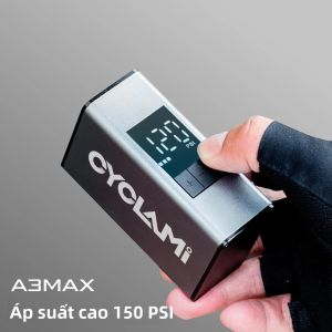 Máy Bơm Lốp Xe Đạp Điện Cầm Tay 150 PSI Hợp Kim Nhôm Tương Thích Van Schrader Và Presta Có Thể Sạc Lại Dùng Cho Xe Đạp