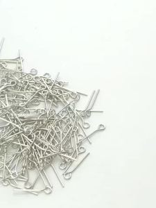 200PCS 1.6 2.0 3.0 cm Mini Metal Wire Eyepins Beading Small Open Eye Head Pins Needles Bulk for DIY Craft Bead Jewelry Makings
