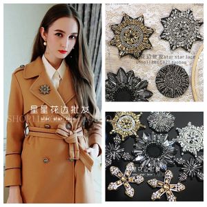 ปมเพชร Feng Shui Punk ติดเย็บด้วยมือ ป้ายครอสติช DIY สำหรับเสื้อโค้ท กระเป๋า หมวก อุปกรณ์ตกแต่ง วัสดุ