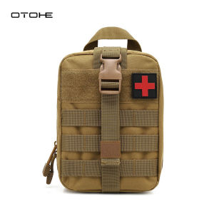 OTOHE Outdoor Waist Bag Men Multifunctional Hiking Bag Tactical Medical First Aid Kit Mountain Climbing Wilderness Survival Tool Waist Bag Large Capacity Lightweight Sports Mini Casual Camping Bag