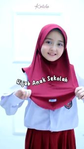 Kerudung Hijab Bergo Jersey Alika Jilbab Sekolah Pinguin Anak Jilbab Instan Anak