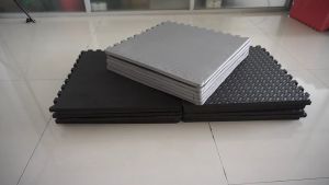 【KEVE】Barbell High Density 6pcs 60cm x 60cm include Edging Puzzle Mat (1/2" thick) EVA Foam Weight Resistance Home Gym Non Toxic