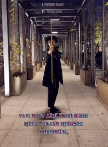 "KLAIM VOCHER 7K🔥SAMUDRA BIRU-MUKI-Trik Prank Stick Hand Sulap Pemula Mudah Surprise Tongkat Sulap Appearing Metal Cane Magic Trick 120cm - Mstk-002