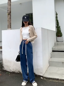 Baggy Pants For Woman Denim Pants Korean Fashion Retro trend Jeans Straight Cut Pants Oversize Pants
