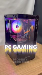 PC RAKITAN GAMING CORE I7 | RAM 16 GB | VGA 4 GB | SSD 128 GB | HDD 500 GB | LED 24 INCH 100HZ IPS FULLSET GAMING DESAIN