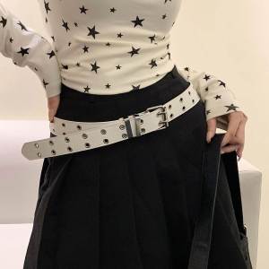 JOSEN LIGHTING | Punk Double Buckle Belt For Jeans With Characteristic Style