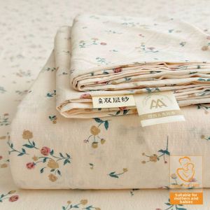 KAMONI | A-Grade Double Layer Non-Cotton Bed Sheet Pillowcase Set