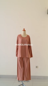 BAJU TIDUR PIYAMA CEWEK PP KAOS KATUN IMPORT BERKUALITAS MOTIF KRAH KANCING LENGAN PANJANG SETELAN CELANA PANJANG MOTIF SEDERHANA KALEM TERBARU SIZE M-XXL FIT TO 75KG