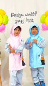 Plevia Jas Hujan Jaket Celana Neko Junior 100