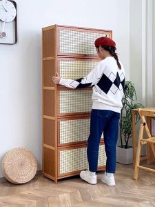 Tủ để đồ đa năng 1 đến 5 tầng NEWLIFE chất liệu gỗ tre tự nhiên bền đẹp kệ để đồ nhà bếp bằng gỗ