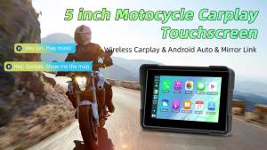 7 inch GPS Navigation Motorcycle Wireless Carplay Android Auto IPX7 Waterproof Portable Screen Car DVR Bluetooth Moto Motorbike