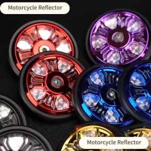 2Pcs Motorcycle Reflector Universal Reflective Warning Reflector Motorbike Accessories Night Safety
