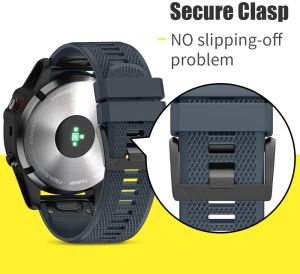 Zionia 26MM 22MM Quick Release fit Watch Strap for Garmin MARQ Instinct Fenix 8 E 7 7X Pro 51mm 6 6X Solar Sapphire 5 5X Plus 3 Forerunner 970 965 Approach S70 47mm S62 S60 Descent G1 G2 Mk3i Mk2 Mk2i Mk1 Quatix Tactix Bravo D2 Delta PX Enduro EPix Gen 2