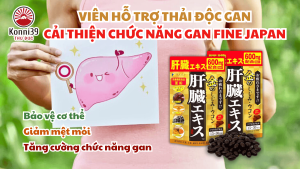 VIÊN HỖ TRỢ THẢI ĐỘC GAN & CẢI THIỆN CHỨC NĂNG GAN FINE JAPAN (GÓI 90 VIÊN) - HÀNG NỘI ĐỊA NHẬT