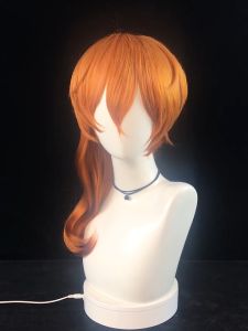Anime Bungo Stray Dogs Chuya Nakahara Chuuya Cosplay Wig Heat Resistant Synthetic Hair Wigs + Wig Cap