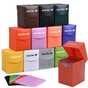 100+ Cards Deck Box Trading Cards Storage Box for Pokemon/Magic/YuGiOh/Sports/MTG/Game Collectible Cards Case Card Organizer