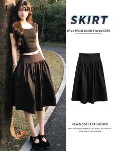 La Chapelle | Black Ballet Style High Waist Skirting