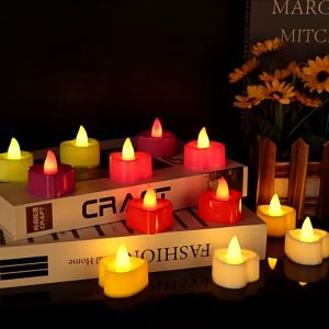 [Datz] Heart Shaped LED Candle Lights Lamp Flameless Love Lamp Colorful Fake Candles 心型电子蜡烛 Lilin LED -HL29