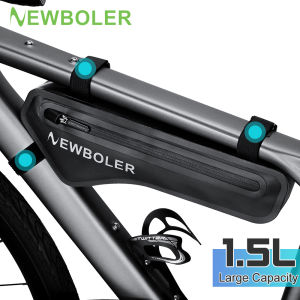 NEWBOLER 1.5L Bicycle Triangle Bag Bike Frame Front Tube Bag Waterproof Cycling Bag Bicycle Under Tube Bag Bike Accessories