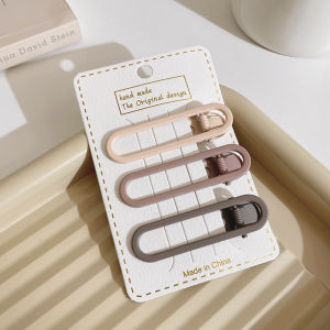 Simple Star Hair Clip Womens Cute Brown Side Bangs BB Clip Fringe Hair Card Small Clamp Hair Accessories Korean Style