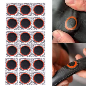 48Pcs Bike Tire Patch Bicycle Tyre Tube Puncture Repair Rubber Patches Set Inner Tube Quick Repairing Tyre Protection Patch Tool
