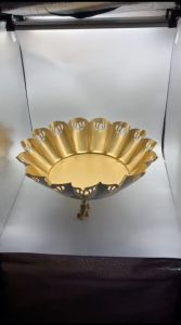 Elephant Shape Flower Decorate Metal Urli Bowl for Home handcrafted Bowl for Floating Flowers Office and Table Decor / Diwali Decoration