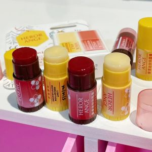 2Pcs/set Mini Fruit Lip Balm Lasting Moisturizing Nourish Reduce Lip Line Anti-drying Hydration Care Lipstick Korean Lips Makeup