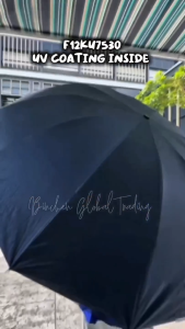 UV Block 30" 12Ribs Large Size Folding Umbrella Reverse Foldable Durable