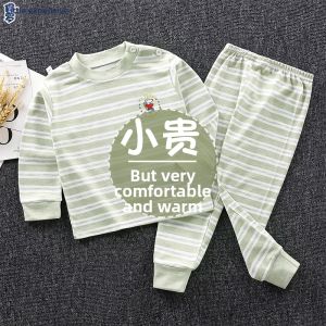 JIFANPAUL | Pure Cotton Childrens Autumn Underwear Set