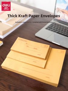 deli | Thickening Kraft Paper Printing Simple Envelope Bag
