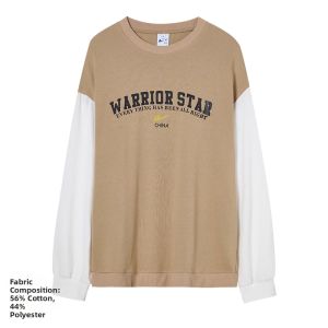Warrior | Color Blocked Round Neck Vintage High Street Fashion Sweatshirt