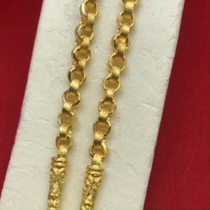 สร้อยคอทองลายทาโร่ตัดลายหัวจรวด ความยาว 20 นิ้ว เทียบเท่า 2 บาท ชุบทอง สีเหมือนจริง ใส่ในชีวิตประจำวันได้ ใส่ออกงานได้ งานสวยพร้อมส่ง