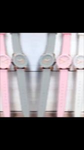 JAM TANGAN WANITA ORIGINAL TERLARIS TALI RUBBER TANGGAL AKTIF FASHION ELEGANT FREE BOX DAN BATERAI