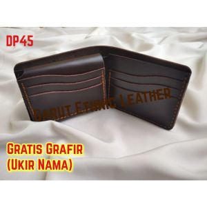 Dompet Kulit Pendek Lipat Atas Pria Pull Up Premium Full Kulit Garut Handmade (DP45)