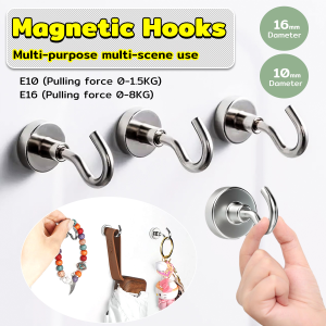 MaxPlus Powerful Magnetic Hooks For Refrigerator Grill Key Towel Holder Kitchen Home Accessories