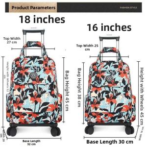 Oxford Waterproof Short Trip Foldable Lightweight Trolley Bag