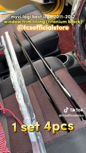 TCS HONDA CITY 2003-2008 CAR WINDOW LINING MOULDING CHROME STAINLESS STEEL ACCESSORIES KERETA