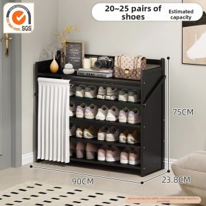 Install-free Folding Multi-layer Space-saving Shoe Rack