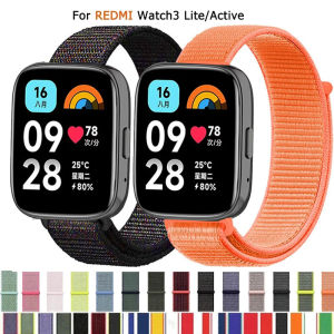 22MM Sport Nylon Loop For Redmi Watch 3 Lite/3 Active Band Bracelet Correa For Redmi Watch 5 Lite/5 Active Soft Wristband Strap