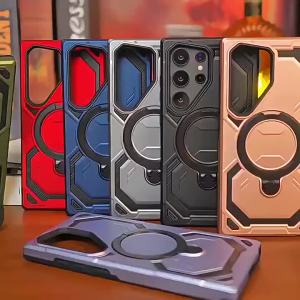 szhaiyu | Shockproof Armor Case For Samsung Galaxy S26 Ultra S25 Edge S24 FE S23 Plus A57 A17 A56 A55 A36 A16 A35 A26 For Magsafe Cover