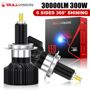 Dualvision H7 Led Bulb Canbus H1 H8 H11 Fog Lights 9006 Hb4 9005 Hb3 Led Lamps 360 30000LM 300W 3D Auto 6000K Super Mini Diodes