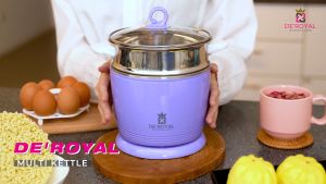 Deroyal Multifunctional Kettle 1.2L with Sirim Approval (Malaysia/UK Plug)